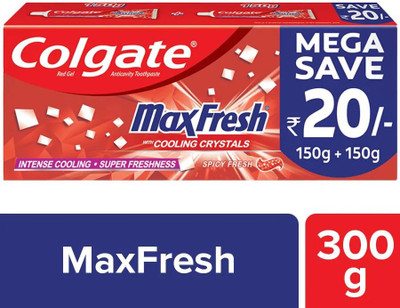 Colgate MaxFresh Spicy Fresh Red Gel Toothpaste (2x150g) @ (300 g) Toothpaste(300 g)