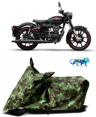 AUTOCAD Waterproof Two Wheeler Cover for Royal Enfield(Classic 350, Multicolor)