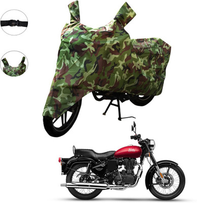 AutoGalaxy Waterproof Two Wheeler Cover for Royal Enfield(Bullet 350, Green)