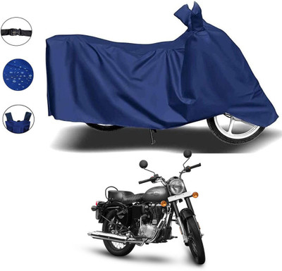 AutoGalaxy Waterproof Two Wheeler Cover for Royal Enfield(Bullet Trials 350, Blue)