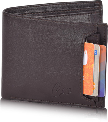 Classic World Men Casual Black Artificial Leather Wallet(10 Card Slots)