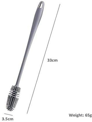 JKVT ENTERPRISE GLASS WATER BRUSH CLEANER(Multicolor)