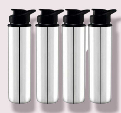 Aquasleri 900 ml Steel Shaker(Pack of 4, Silver)