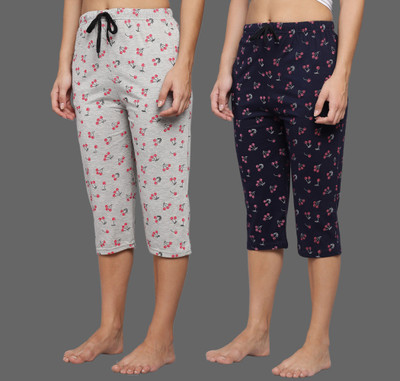 Fit N Fame Women Multicolor Capri