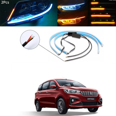 Gadiparts ™ Car Audi Light Flexible Strip DRL White And Yellow LED 01 For Ertiga Car Fancy Lights(White, Yellow)