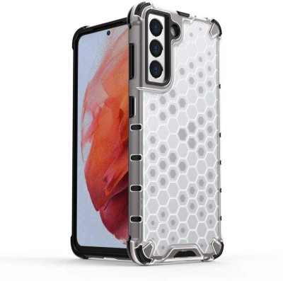Accessories Kart Back Cover for Samsung S21 plus Edge to Edge Boom Transparent Honeycomb case(Transparent, Shock Proof, Pack of: 1)