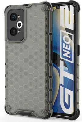 Accessories Kart Back Cover for Realme GT Neo 2 Edge to Edge Boom Transparent Honeycomb case(Transparent, Shock Proof, Pack of: 1)