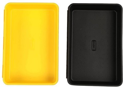 Flipkart SmartBuy Empty Cutlery Box Drawer Case(Black, Yellow  Holds 2 Pieces)