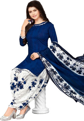 YASHIKA Crepe Printed Salwar Suit Material