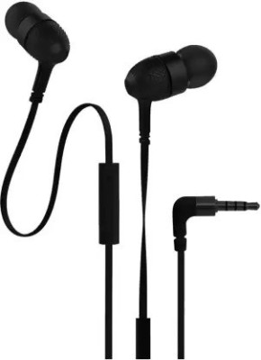 SANNO WORLD Wired In Ear Earphones with HD Sound and Extra Powerful Bass with Mic Wired Headset(Black, In the Ear)