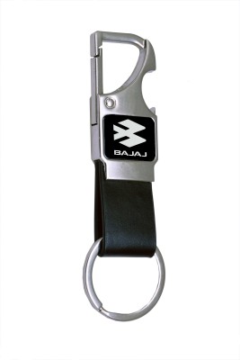 TRAQ BAJAJ ENGRAVED METAL KEYCHAIN WITH OPENER Key Chain