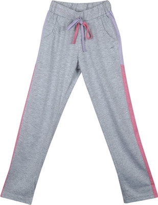 MONTE CARLO Track Pant For Girls(Grey, Pack of 1)