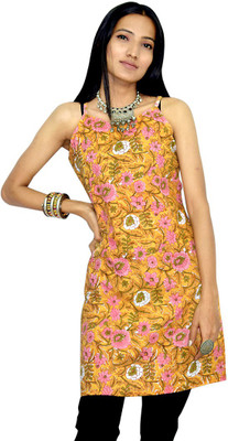 JAIPUR HAND BLOCK Women Block Print A-line Kurta(Pink)