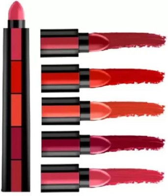 LORSHEL Beauty 5 in 1 Creamy Lipsticks + Liquid Matte Mini Lipsticks 4 Piece(Multicolor, 23.5 g)