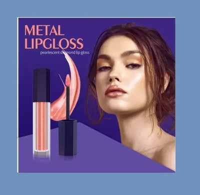 ADJD Multi Purpose Non Transfer Liquid Chrome Lipstick for Long Wearing Lip Makeup(Orange, 6 ml)