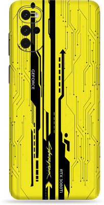 OggyBaba Motorola Moto G22, Cyberpunk Yellow Mobile Skin(Multicolor)