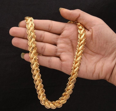 WGMONEY Chain gold for man and boy Gold-plated Plated Brass Chain