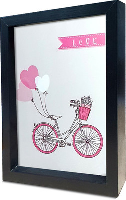 Painting Mantra Wood Table Photo Frame(Black, 1 Photo(s), 5.7 x 7.4 x 1.4 Inchs)