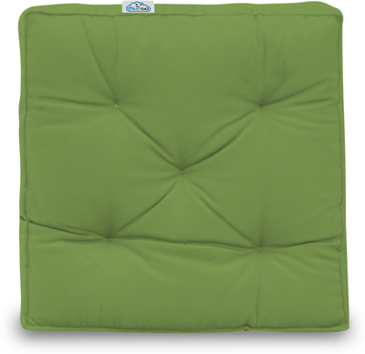 Next Go Cotton Solid Chair Pad Pack of 1(Green)