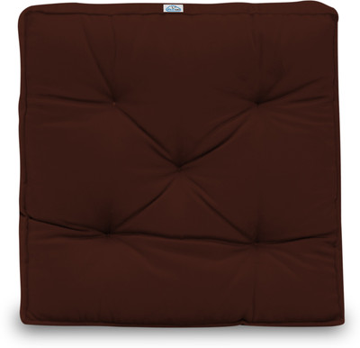 Next Go Cotton Solid Chair Pad Pack of 1(Brown)