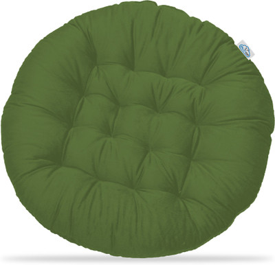 Next Go Polyester Fibre, Gel Solid Floor Cushion Pack of 1(Green)