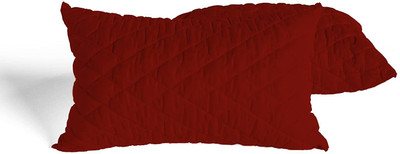 ACHIR Luxury Microfibre Solid Sleeping Pillow Pack of 2(Maroon)