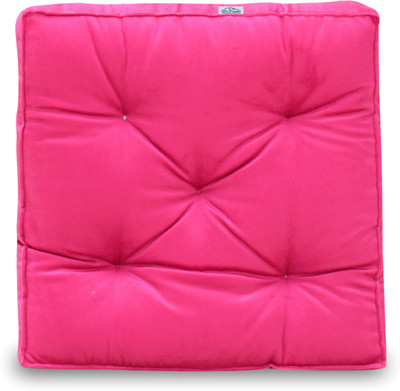Next Go Cotton Solid Chair Pad Pack of 1(Pink)