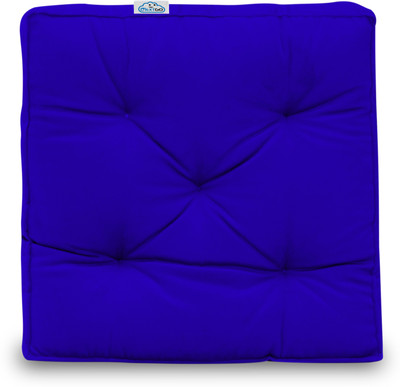 Next Go Cotton Solid Chair Pad Pack of 1(Royal Blue)