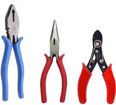 wroughton Insulated 8 Inch Lineman Combination Plier With 6 Inch Long Nose Plier and 5 Inch Wire Cutter Lineman Plier(Length : 6 inch)