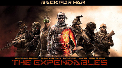 Poster The Expendables sl1349 (Plastic Large Wall Poster, 36x24 Inches, Multicolor) Fine Art Print(24 inch X 36 inch, Rolled)