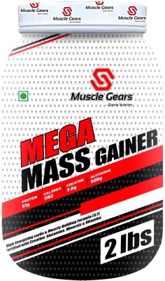 Muscle Gears MG2LBS Weight Gainers/Mass Gainers(2 pounds, Chocolate, Mango, Strawberry, Vanilla, Cookies & Cream)