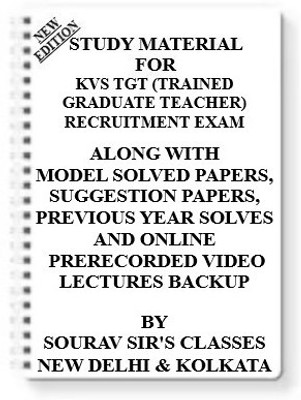 Study Material On Kvs Tgt (Trained Graduate Teacher) Recruitment Exam [pack Of 4 Books] With Model Question Papers + Topicwise Analysis + Mcq Questions+ Special Practice Set(Spiral, SOURAV SIR)