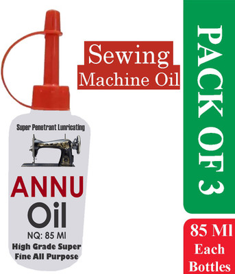 Shree Shyam Sewing Machine Oil Multipurpose 85-ML each bottles (Pack of 3) 85 ml Sewing Machine Oil(Bottle)