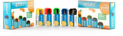 APSARA Long Point Contoured body Sharpeners(Set of 20, Multicolor)