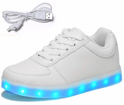 mr shoes LED 003 White imported 7 color light high quality shoes Running Shoes For Men(White , 10)