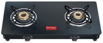 Prestige Marvel Glass Top Gas Table GTM 02 Glass, Stainless Steel Manual Gas Stove(2 Burners)