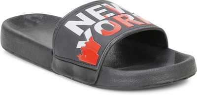 Kraasa Men Slides(Black , 8)
