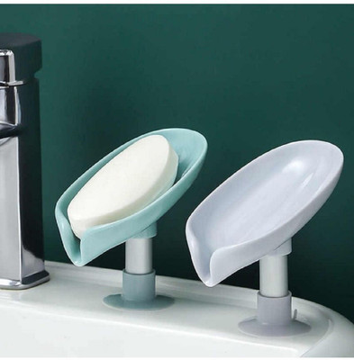 EIGHTEEN ENTERPRISE Soap Holder Leaf-Shape Self Draining Soap Dish Holder(Multicolor)