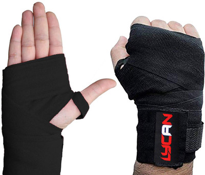 LYCAN H Wrap for gym workout / boxing / all type of fitness exercise Gym & Fitness Gloves(Black)