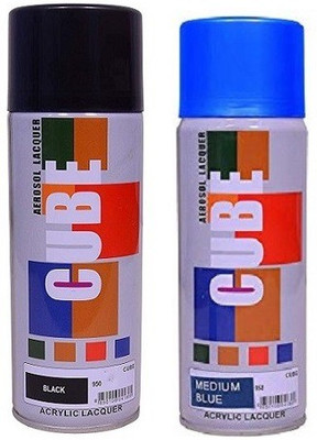 CUBE Cube Aerosol Multi Purpose Spray Paint EACH BOTTLE 450 ML Multicolor Spray Paint 450 ml(Pack of 2)
