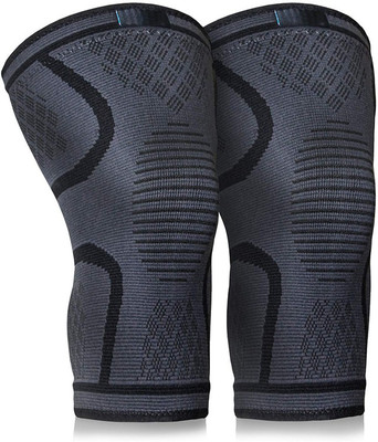 DreamPalace India Knee Sleeve Strechable Support Brace For Knee Pain Relief & Gym Workout Knee Support(Grey)