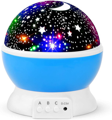 FIVANIO Romantic Star Master Plastic Starry Projector with USB Wire Night Lamp Night Lamp(14.5 cm, Multicolor)