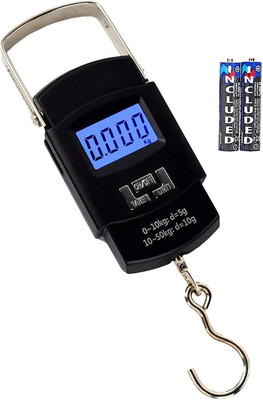 Kelo 50Kg Portable Electronic Digital Lcd Screen Scale For Travel Luggage MB220425 Weighing Scale(Black)
