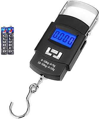 Glancing 50Kg Luggage Weighing Scale With Hook MB220425 Weighing Scale(Black)
