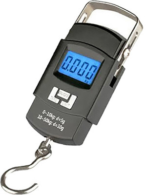 Glancing 50Kg Portable Hanging Luggage Weight Machine MB220425 Weighing Scale(Black)