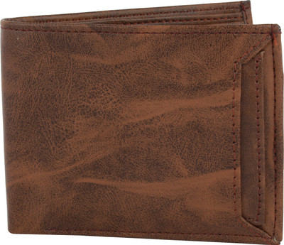 Rksons Men Brown Artificial Leather Wallet(8 Card Slots)