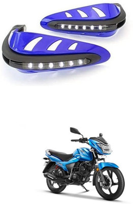 PRTEK Motorcycle Universal Bike Hand Guards with DRL Running Light 364 Bike Crash Guard(Universal For Bike)