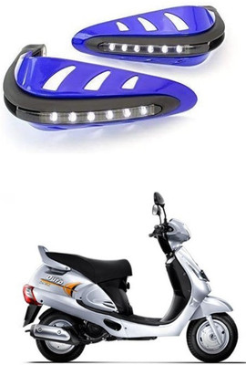 PRTEK Motorcycle Universal Bike Hand Guards with DRL Running Light 248 Bike Crash Guard(Mahindra)