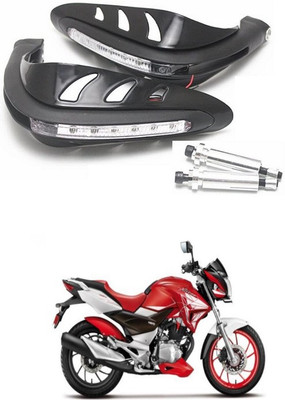 PRTEK Motorcycle Universal Bike Hand Guards with DRL Running Light 38 Bike Crash Guard(Honda)