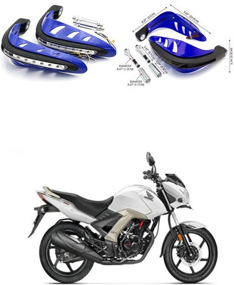 PRTEK Motorcycle Universal Bike Hand Guards with DRL Running Light 226 Bike Crash Guard(Honda)